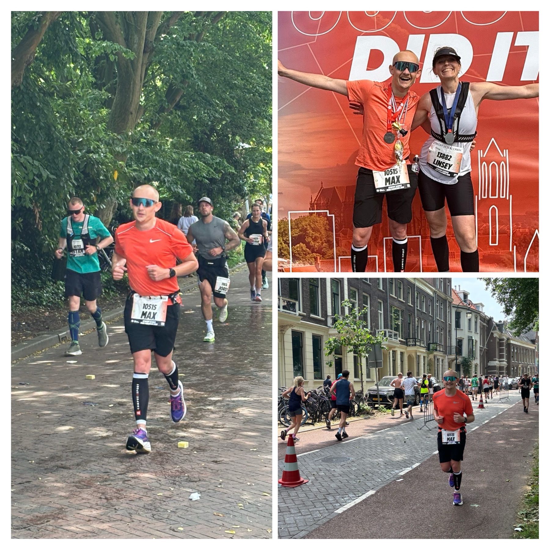 Max van Bezooijen tijdens de Marathon Utrecht 2026