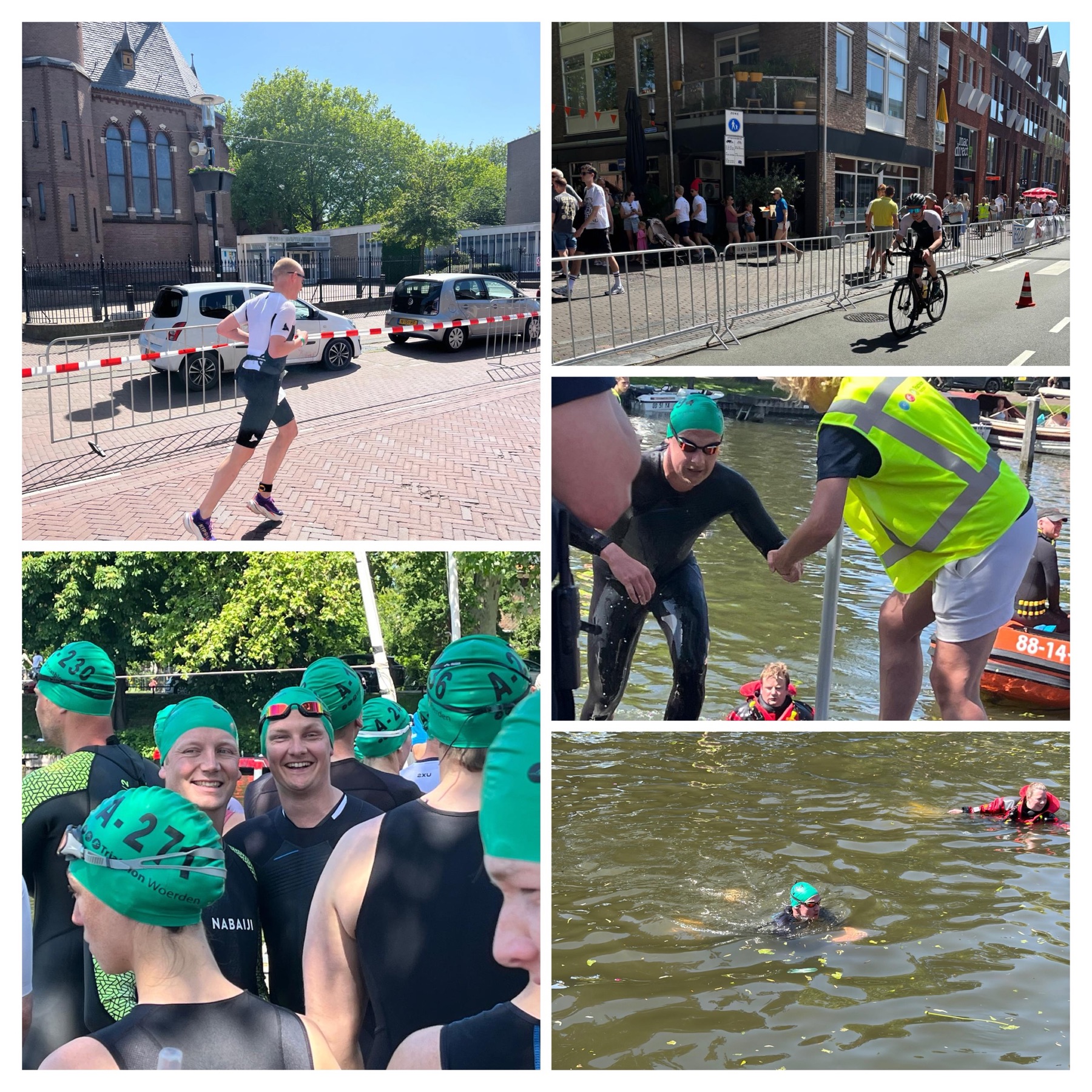 Max van Bezooijen tijdens de triatlon van Woerden in 2026